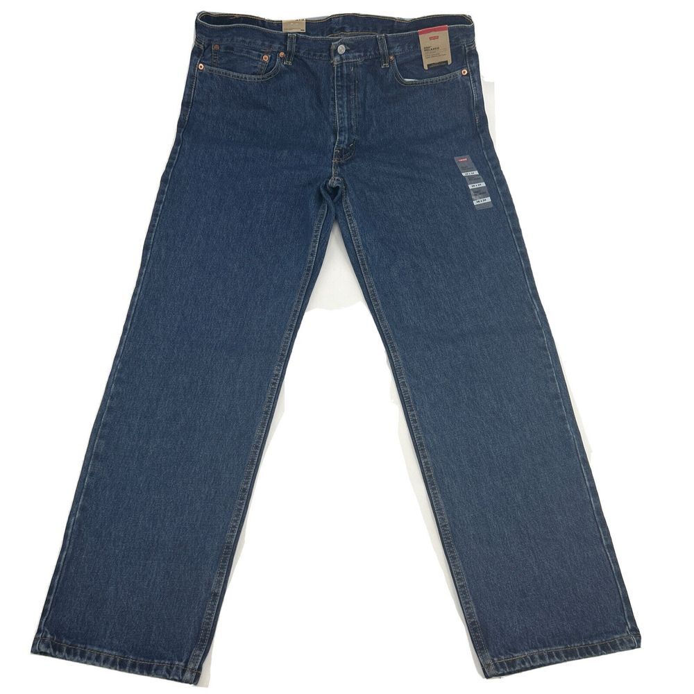 Levi's 550 Jeans Men's 38x34 Blue Medium Wash Relaxed Fit Denim NEW
